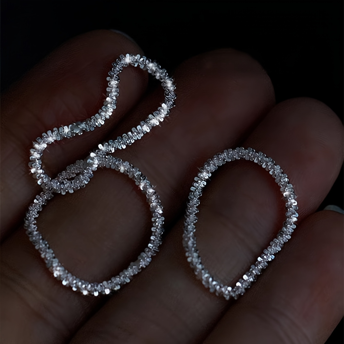 Romantic Chain Ring Set for Women Stacking Style